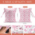 VBCVBGFH 4 Pack Rose Floral Wet Bag Waterproof Washable Reusable Wet Dry Bag for Swimsuit Clothes Cloth Diaper Travel