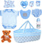 BABESIDE Reborn Baby Doll Accessories for 1722 Inch Dolls,13 Pcs Baby Doll