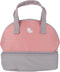 BESPORTBLE Portable Insulated Breast Milk Storage Bag for Nursing Moms, Gray Pink