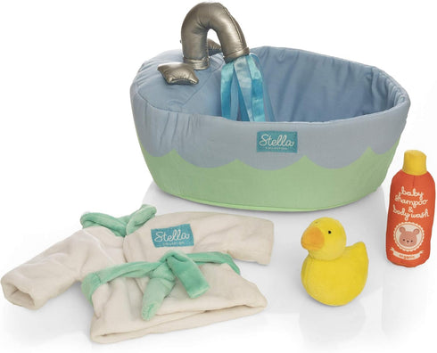 Manhattan Toy Stella Collection Soft Bath Playset with Accessories for 12" and 15" Soft Dolls