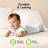 2-Pack 100% 0.5TOG 0-6 Organic Baby Sleep Sacks, Cotton - Soft & Breathable Baby Wearable Blanket, Toddler Sleeping