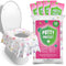 20 Pack Extra Large Disposable Toilet Seat Covers (Floral) - Toddler Toilet Covers for Full Coverage, Ideal for Travel