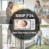 NEWQ 1080P 2 HD Baby Monitor: No WiFi Display Clear Night Vision with Video Recording Feature, Temperature Sensor