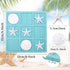 Sumind Tic Tac Toe Game - Beach House Decor Wood Coastal Board Game for Home Beach Starfish Decor (Blue)