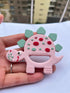 Dinosaur Toys Baby Teething Toys Teether with pacifier clip for Infant Baby Newborn 0-6 Months 6 to 12 18 Months and Up- Dino Teether Toy Freezer Safe & BPA Free (Pink)