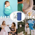 NOOVIA 2-Pack 43x47 inch, Baby Muslin Swaddle Blankets, Cotton, Extra Large Bear Forest & Solid Blue, Soft Newborn