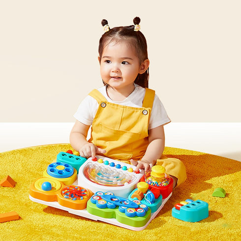 3.0 1-6 7 auby Busy Board Detachable & Assemblable Educational Sensory Toy for Toddlers Portable Learning Activity