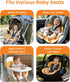2-Pack, Piddle Pad Potty Training Car Seat Protector, Toddler Car Seat Cover & Stroller Protector, Machine Washable