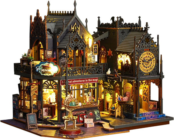 Flever Dollhouse Miniature DIY House Kit Creative Room with Furniture for Romantic