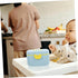 LIOOBO Portable Formula Dispenser with Fork Scoop Travel Friendly Milk Powder Container for Boy Girl Lightweight