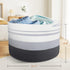 WISELIFE Storage Basket Large Cotton Rope Basket 21.7"x 21.7" x 13.8" Baby Laundry Basket with Handle Big Basket Soft Nursery Cube Bin Laundry Hamper for Living Room(Gradient Grey) by WISELIFE