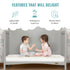 Twilight 5” 2-in-1 Breathable Crib and Toddler Bed Mattress, Firm Plush, Greenguard Gold Certified