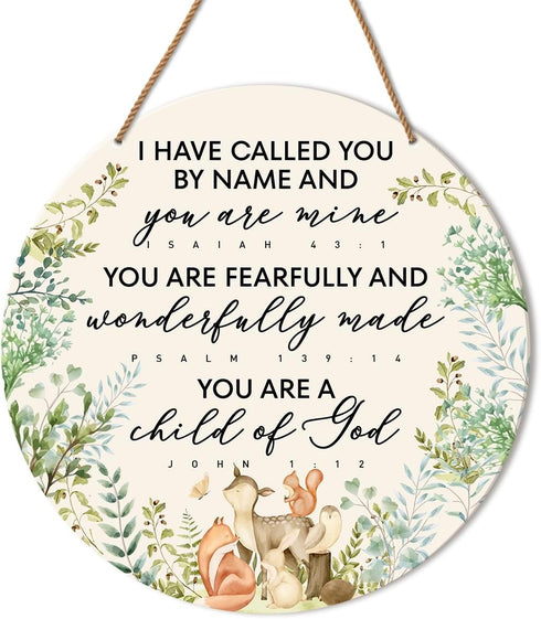 HSNBT Christian Nursery Wall Decor, Nursery Scripture Wall Decor for Newborn Baby Boy