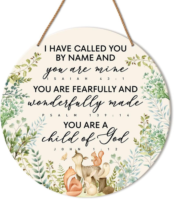 HSNBT Christian Nursery Wall Decor, Nursery Scripture Wall Decor for Newborn Baby Boy