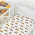 Handywa 2 Pack 28 52 Cotton Fitted Crib Sheets, Construction Trucks and Chevron Print, Fits Standard x in Baby Crib