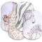 Rtteri 4 Pcs Baby Bassinet Sheets Soft Fitted for Baby Boys Girls