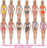 42Pcs Doll Clothes and Swimming Accessories for 12 inch Boy and Girl Dolls, Includes Bikini Swim Suit, Swim Trunks,