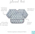 6-24 Bumkins Sleeved Bib for Girl or Boy, Baby and Toddler for Mos