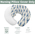 Summer Blue Lobster Baby Nursing Pillow Covers for Boy Girl Nautical Marine Animal Nursery Slipcovers for Breastfeeding