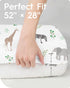 28''x52''x9'' Crib Sheet Netural, Premium Soft Safari Jersey Knit Fitted Crib Sheet, Crib Mattress Sheet, Extra Deep