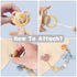 LSTRAGY Girls,4 Handmade Knitted Christmas Pacifier Clip Holder for Boys and PCS Binky Clip Fits for Most Baby Pacifier