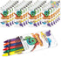 ArtCreativity Crayons Bulk Set - 600 Total Crayons - 100 Packs of