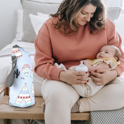 Insulated Baby Bottle Cooler Bag - Ideal for Nursing Moms