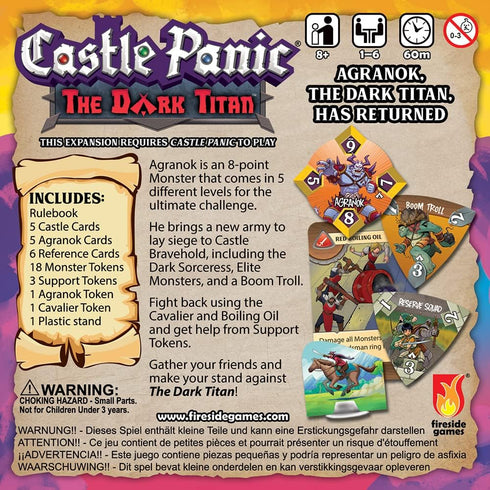 The Dark Titan Castle Panic Expansion Board Game for Adults and Family, Ages 8+, 1 to 6 Players