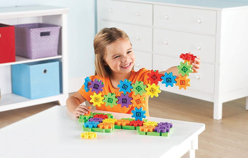 Set, 3 Learning Resources Gears Starter Building STEM Activities, Fine Motor Skills, Toddler Explorer Kit, Science