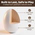 15 SallyFashion PCS Fake Easter Eggs, Wooden Play Kitchen Egg Toys for Kids Dying Painting Egg Hunts Basket