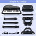 Love&Mini 31 Keys Kids Piano Keyboard Toys with Microphone and Stool, Black, for Kids Age 3+