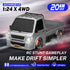 ACAMMZAR 1:24 20KM/H 4WD RC Drift Car, Remote Control Car, Drift RC Truck with Lights, Extra Racing Tires, High Speed