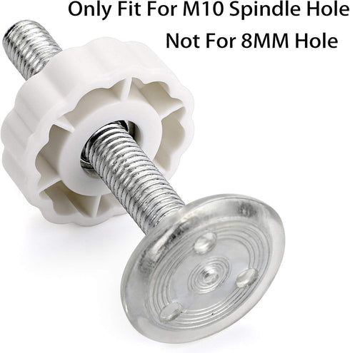 M10 (10mm/0.39") Gate Adapters 4PCS, OwnMy Gate Threaded Spindle Rod Accessory Pressure Gate Replacement Parts for