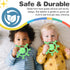 3-Speed 3M+, YOFUN Vibrating Baby Teether Soothing Silicone Teething Toy for Infants Food-Grade, USB Rechargeable Soft