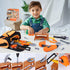 Set,MAGIC4U 52PCS Set 3-8 Kids Tool Toddler Tool with Electric Drill Toy & Kids Tape Measure, Pretend Play Construction