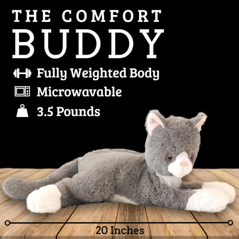 Weighted Stuffed Animals - 3.5lb Microwavable Unscented Plush for Menstrual Cramps and Stress