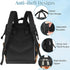 Honeybaby Backpack 19L Diaper Bag for Mom & Dad Print Abstract Leopard Large Diaper Bag Tote with Multi-Pocket