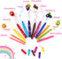 Fruit Scented Washable Markers Set for Kids with Unicorn Pencil Case, 48PCS Art Supplies for Kids Age 4-6-8, Perfect Birthday Unicorns Gifts For Girls Age 4 5 6 7 8, Marker Crayon Coloring Sets by REDUCTUS