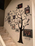 Large Family Tree Wall Decor, DIY Black Photo Frame Sticker Decal Art for Living Room Home Decor