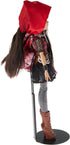 Plymor DSP-5125B Black Adjustable Doll Stand, Fits 10-12 inch Slim Waist Dolls, Pack of 6