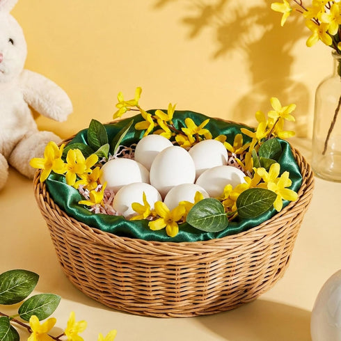 6 Halloscume Pcs Ceramic Chicken Nesting Eggs Easter Fake Chicken Eggs for Nesting Boxes Realistic Crafts for Hens