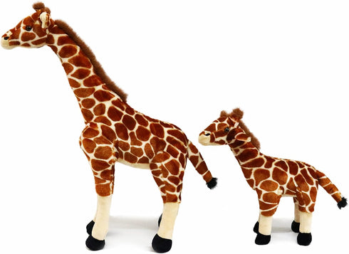 Set Ice King Bear Mom and Baby Stuffed Animals Zoo Wild Animals (Giraffe)