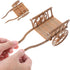 2Pcs STOBOK Miniature Farming Cart Model Dollhouse Miniature Barrows Simulation Cart Ornaments Landscape Decorations