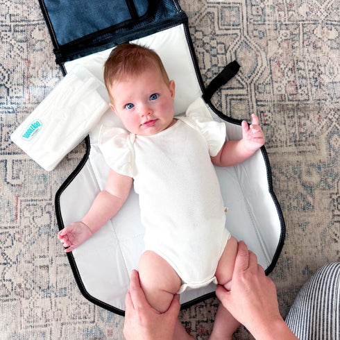 Toddleroo by North States - Travel Changing Pad: Portable Diaper Changing Pad for Baby - Foldable Changing Mat