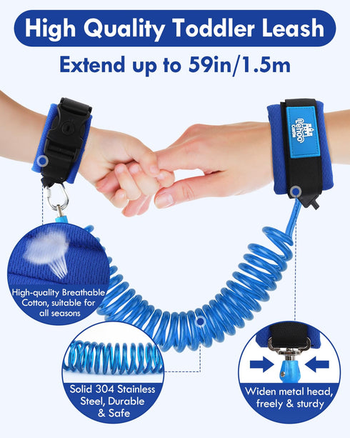 Lehoo Castle Toddler Leash, Toddler Harness with Leash with Anti Lost Wrist Link for Kids, Baby Leash with Key, Kids