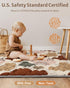 71x59 Inch Blissful Diary Baby Play Mats for Floor, Extra Thicker & Large Soft Cushioning Foam Playmats for Babies
