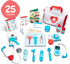 25-Piece Set, 3+ Melissa & Doug Get Well Doctor Kit, Toddler Doctor Play Realistic Pretend Play Toys & Accessories