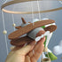 Goukurlsma Handmade Felt Baby Mobile for Crib Boys, Adventure Theme Crib Toys Hanging with Airplane & Hot Air Balloon