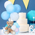 Jenaai 106 Pcs Bear Baby Shower Decoration, 6 Pcs Bears Stuffed Animal with 100 Pcs Balloons for Party Decor