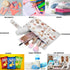 visesunny 2Pcs Hand Drawn Mushroom Wet Bag with Zippered Pockets Washable Reusable Roomy